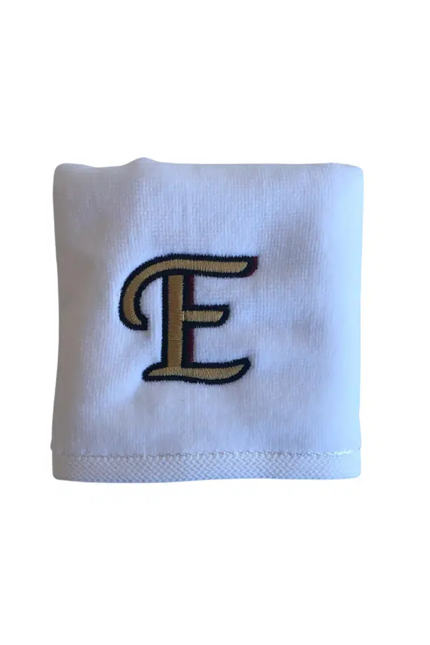 Kişiye Özel Harf Nakışlı 1 Adet Pamuklu El Havlusu Çeyizlik Hediyelik Kutulu - E