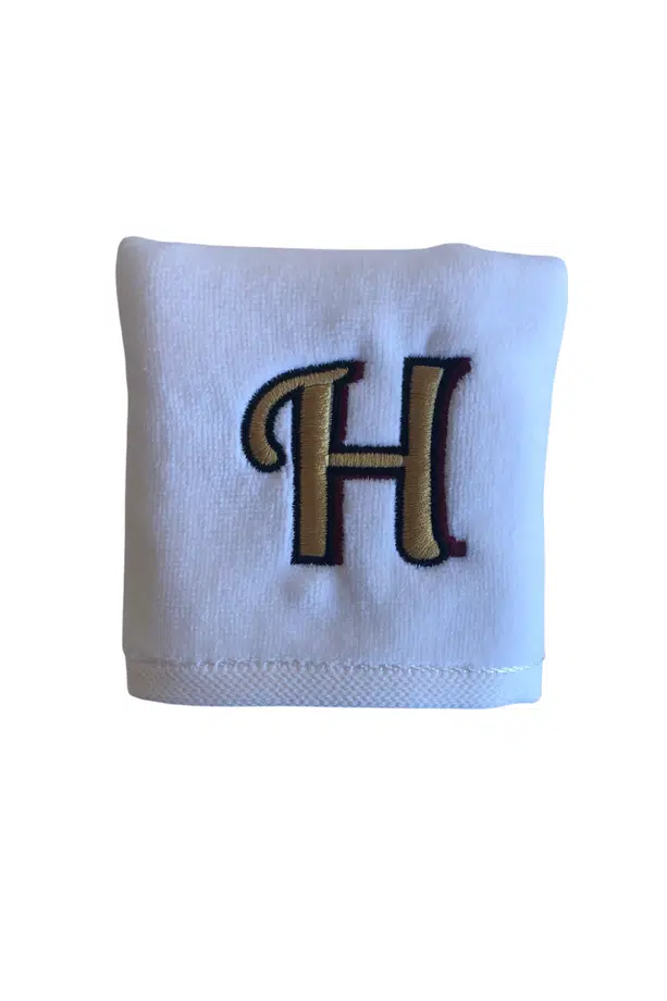 Kişiye Özel Harf Nakışlı 1 Adet Pamuklu El Havlusu Çeyizlik Hediyelik Kutulu - H