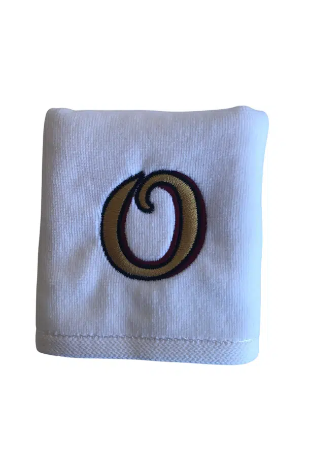 Kişiye Özel Harf Nakışlı 1 Adet Pamuklu El Havlusu Çeyizlik Hediyelik Kutulu - O