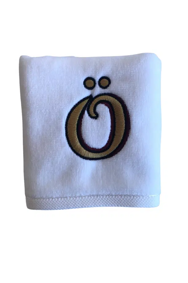 Kişiye Özel Harf Nakışlı 1 Adet Pamuklu El Havlusu Çeyizlik Hediyelik Kutulu - Ö