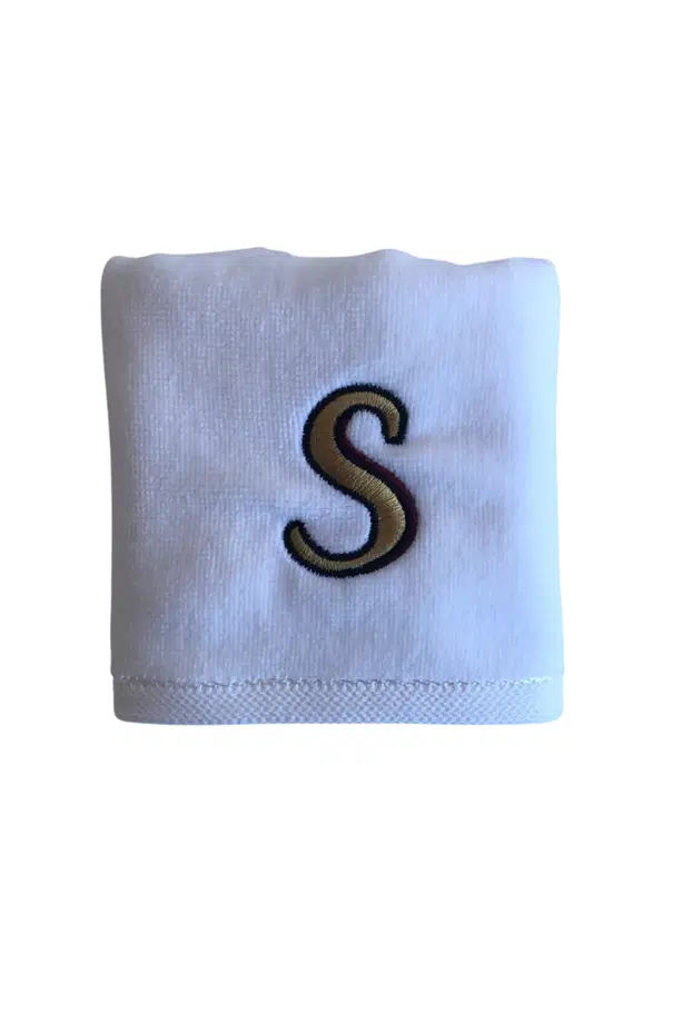 Kişiye Özel Harf Nakışlı 1 Adet Pamuklu El Havlusu Çeyizlik Hediyelik Kutulu - S