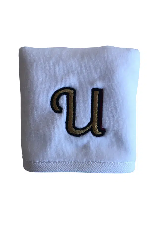 Kişiye Özel Harf Nakışlı 1 Adet Pamuklu El Havlusu Çeyizlik Hediyelik Kutulu - U