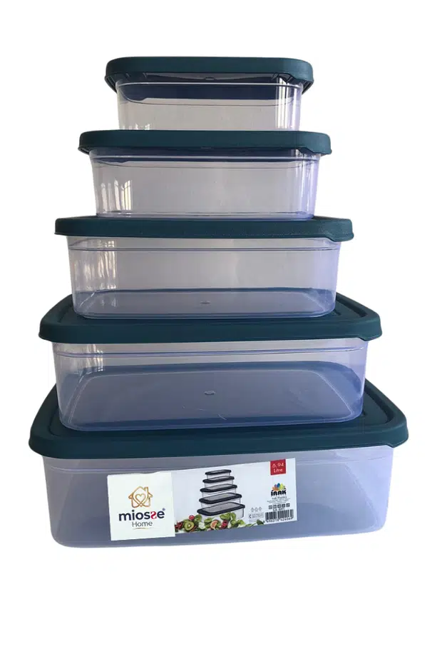 Miosse Home 5'li Şeffaf Saklama Kabı Seti