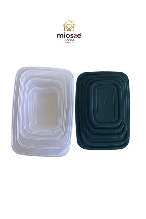 Miosse Home 5'li Şeffaf Saklama Kabı Seti Miosse Home 5'li Şeffaf Saklama Kabı Seti