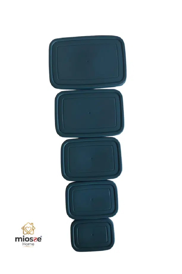 Miosse Home 5'li Şeffaf Saklama Kabı Seti Miosse Home 5'li Şeffaf Saklama Kabı Seti