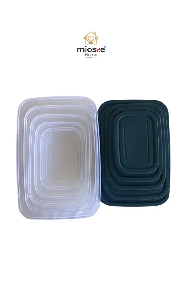 Miosse Home 5'li Şeffaf Saklama Kabı Seti Miosse Home 5'li Şeffaf Saklama Kabı Seti