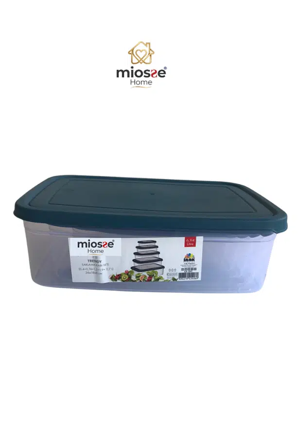 Miosse Home 5'li Şeffaf Saklama Kabı Seti Miosse Home 5'li Şeffaf Saklama Kabı Seti