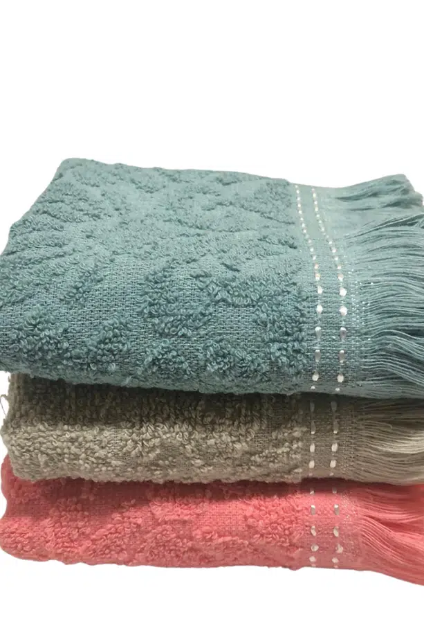 Miosse Pure 3 Adet 30x50 Cm El-Yüz-Mutfak Havlu Seti - Çok Renkli